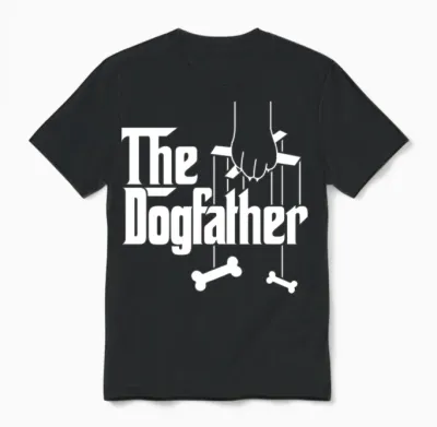 The Dogfather Unisex T-Shirt - Black