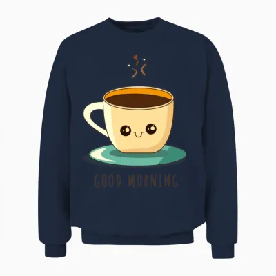 Good Morning Coffeet-Shirt Unisex Sweatshirt - Navy