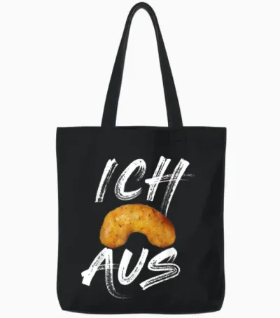 Ich Flip from Peanut Flip Peanut Fischködernuss Tote Bags - Black