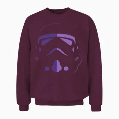 Stormtrooper Retro Unisex Sweatshirt - Maroon