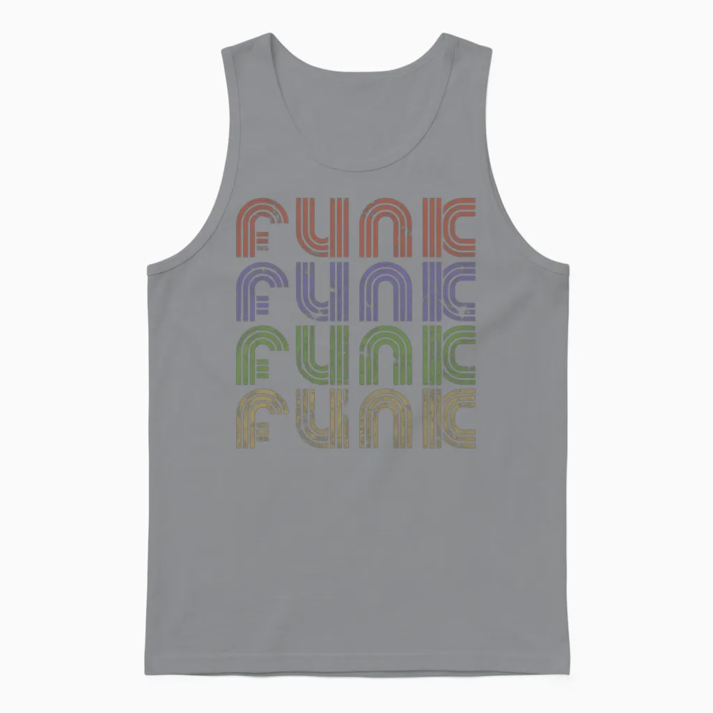 Funk Music Retro - Lovers Unisex Tank Top - Sport Grey