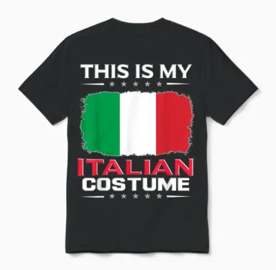 Das Ist Mein Italienisches Kostüm Italy T-Shirt, Black Unisex T-Shirt - Black