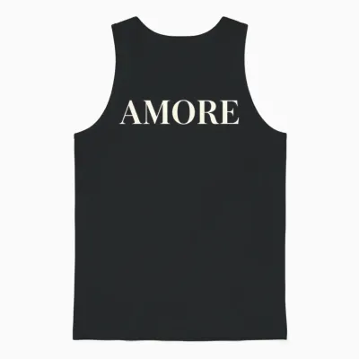 The Amore Signature Unisex Tank Top - Black