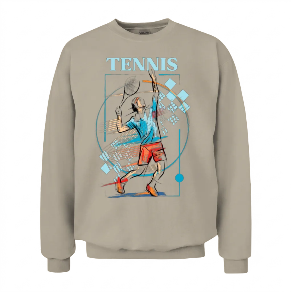 Tennis Player Unisex Sweatshirt - Sand