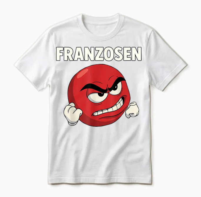 Funny Saying Comic Figure Humorous French Meme Unisex T-Shirt in White