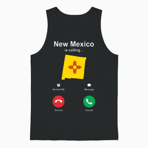 Travels New Mexico Gift Travel Unisex Tank Top in Black