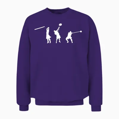 Silhouette, Three Events Unisex Sweatshirt - Purple