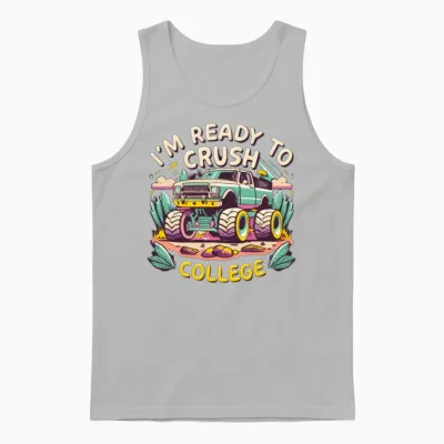 The Monster Truck Unisex Tank Top - Ash
