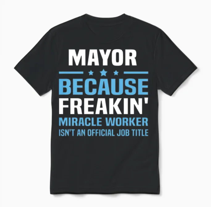 Mayor Unisex T-Shirt in Black