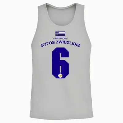 Griechenland Party Trikot Malle Party-Urlaub Unisex Tank Top - Ash