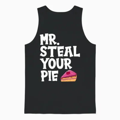 Funny Thanksgiving Boys Toddlers Mr Steal Your Pie Unisex Tank Top - Black