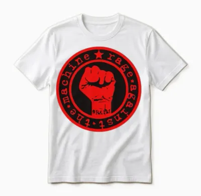 Rage Against Funny Unisex T-Shirt - White
