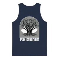 Plant Love Unisex Tank Top - Navy – 1