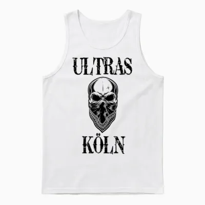 Köln Shirt Kölner Ultras Fanblock Herren & Damen Köln Unisex Tank Top - White