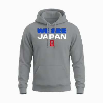 Kids Fifa World Cup26 Qualifier We Are Japan Unisex Hoodie - Sport Grey