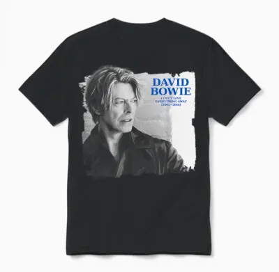 David Bowie Je Ne Peux Pas Tout Donner 2002-2016 Unisex T-Shirt - Black