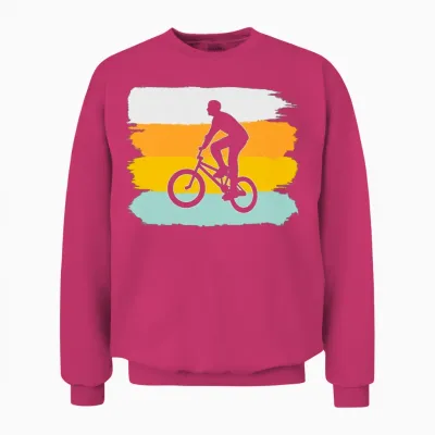 Bmx Retro Unisex Sweatshirt - Heliconia
