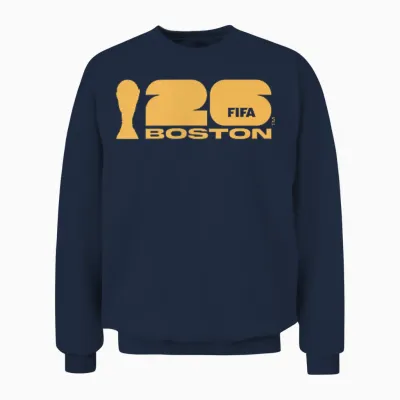 Poster De La Coupe Du Monde De La Fifa 26 à Boston Unisex Sweatshirt - Navy