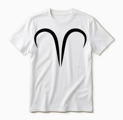 Aries Zodiac Astrology Unisex T-Shirt - White