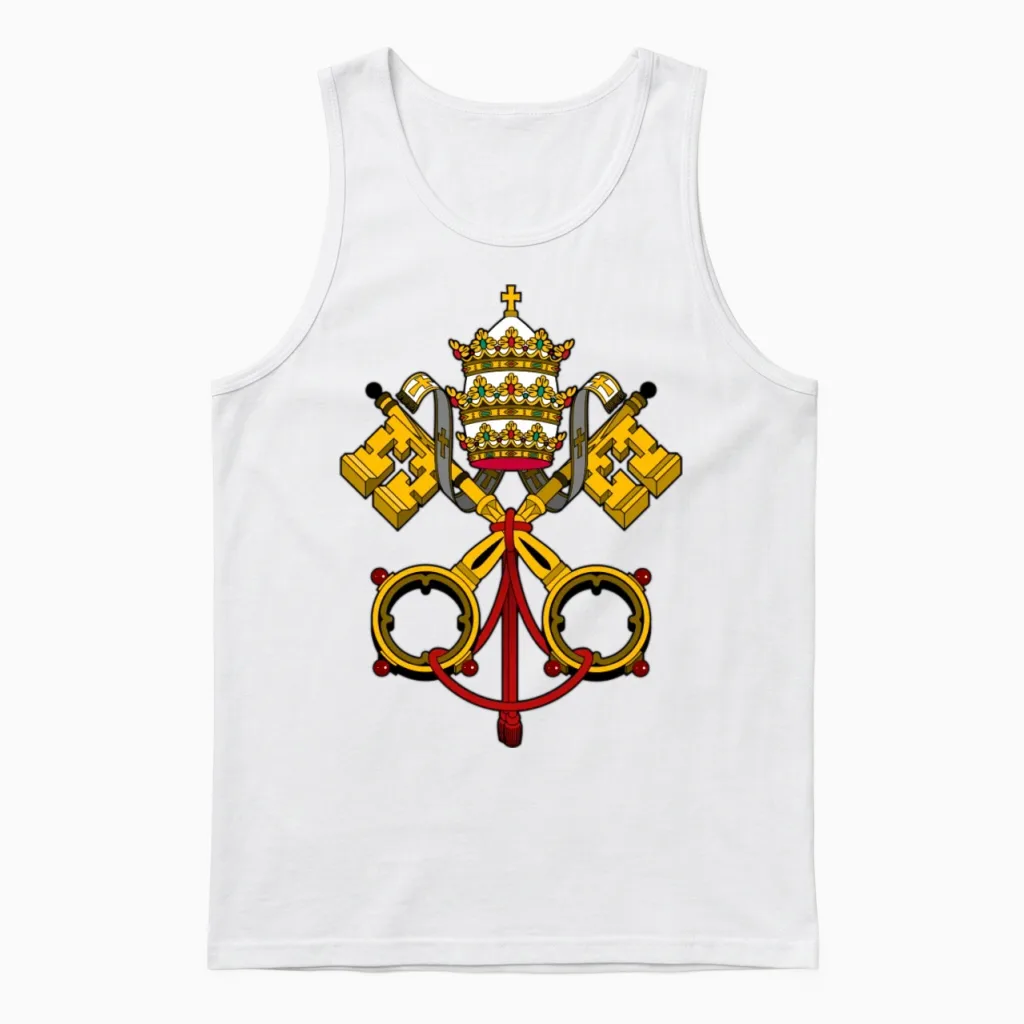 Vatican Unisex Tank Top in White