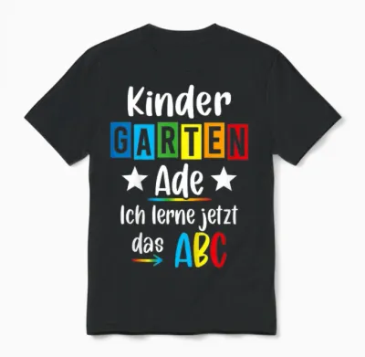 Kita Abgänger 2026 Kita Geschafft 2026 Kita Ade 2026 Unisex T-Shirt - Black
