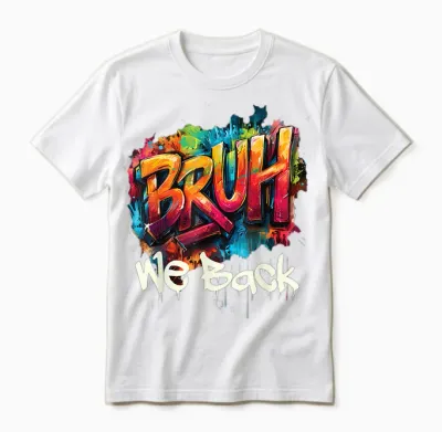 Bruh We Back to School First Day of Boys Kids Girls Teens Unisex T-Shirt - White