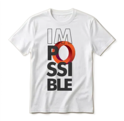 Impossible Circle Unisex T-Shirt - White