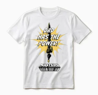 He-Man Vatertag Papa Hat Die Macht Unisex T-Shirt in White - 1