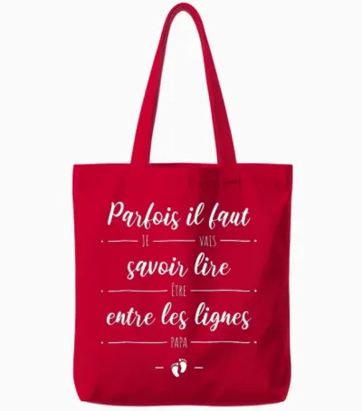 I Will Be Dad - Funny Pregnancy Announcement and Surprise Tote Bags - Red