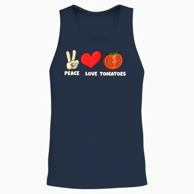 Funny Tomato Outfit Unisex Tank Top - Navy