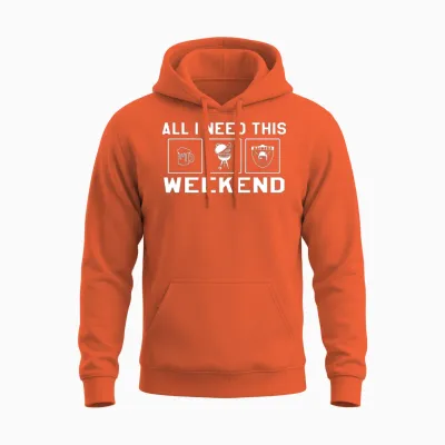 Las Vegas Custom Weekend Funny Fan Unisex Hoodie - Orange