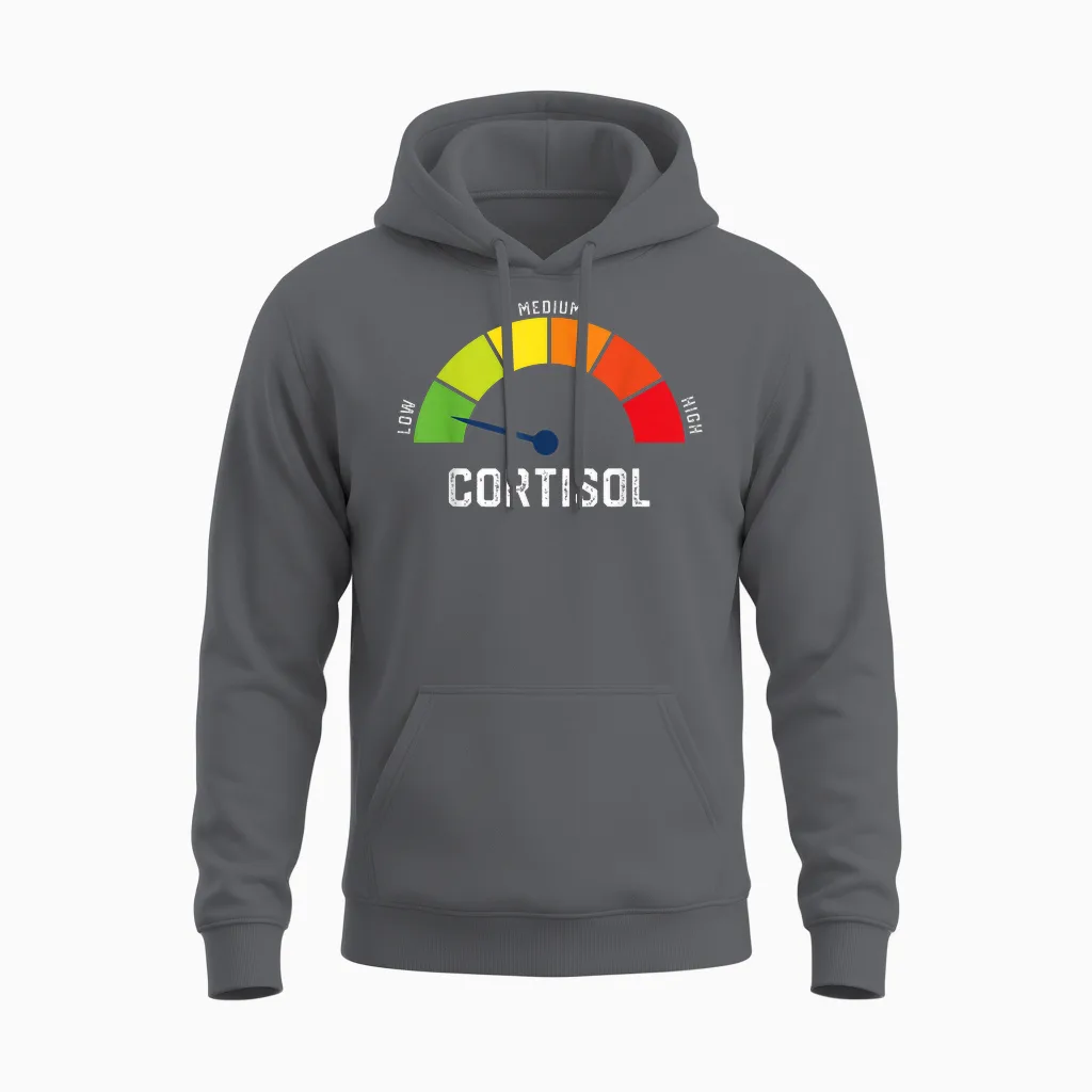 Low Cortisol Levels Meme - Memes & Humor Unisex Hoodie in Charcoal