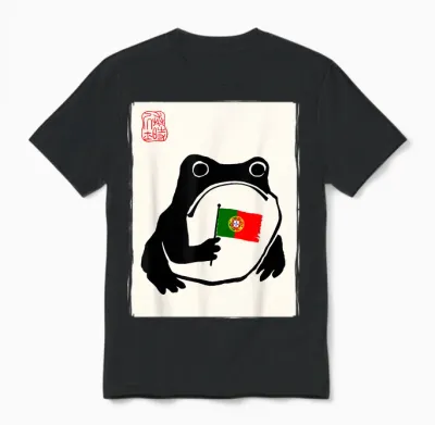 Drapeau Portugais Hommes Femmes Enfants Portugal Unisex T-Shirt - Black
