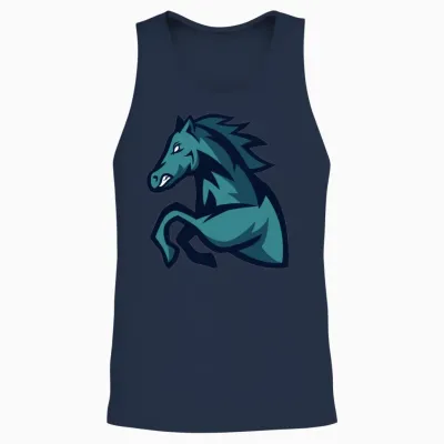 Horse Unisex Tank Top - Navy