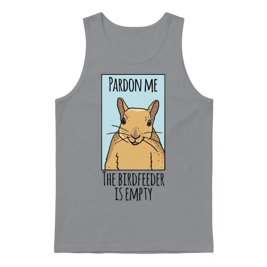 Squirrel Gag Funny Squirrel Lover Unisex Tank Top - Sport Grey