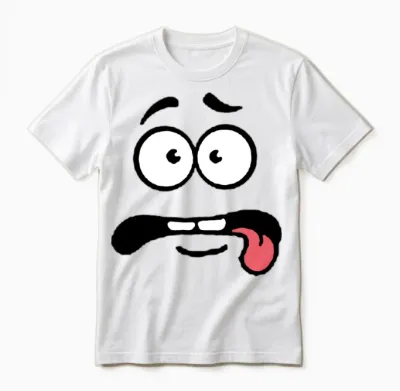 Funny Face Unisex T-Shirt - White