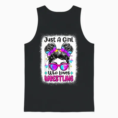 Just a Girl Who Loves Wrestling - Wrestler Girl & Women Unisex Tank Top - Black