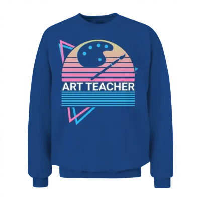 Art Teacher Art Professor Retro Unisex Sweatshirt - Royal