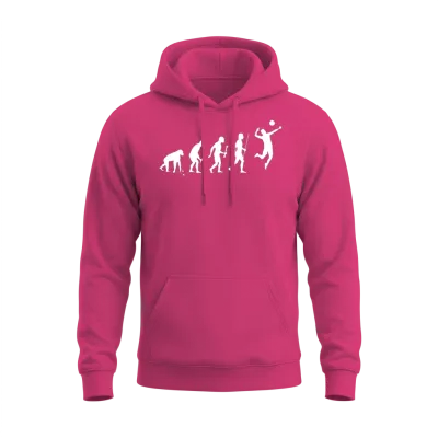 Volleyball - Volleyball Evolution Unisex Hoodie - Heliconia