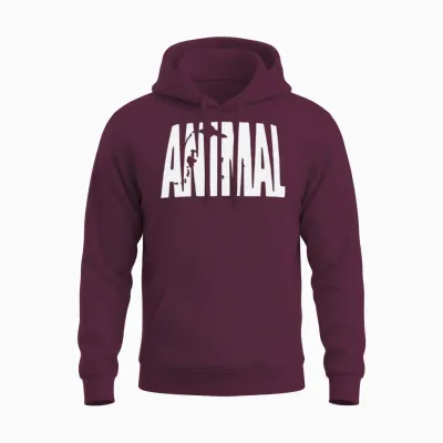 Animal Unisex Hoodie - Maroon