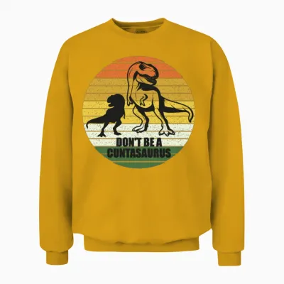 Funny Dinosaur Lover Unisex Sweatshirt - Gold