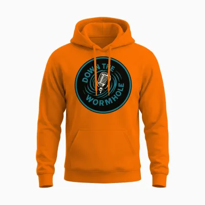 Down the Wormhole Logo Unisex Hoodie - Safety Orange