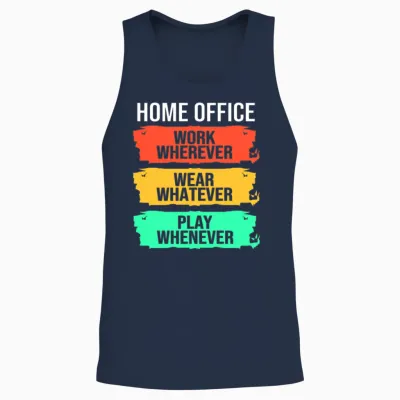 Freelancer Remote Home Office Work from Home Unisex Tank Top - Navy