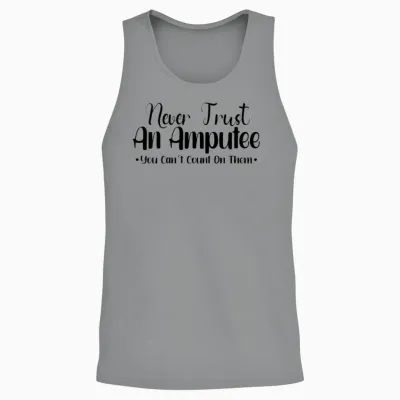 Handicapped Wheelchair Cyborg Leg Arm Amputee Unisex Tank Top - Sport Grey