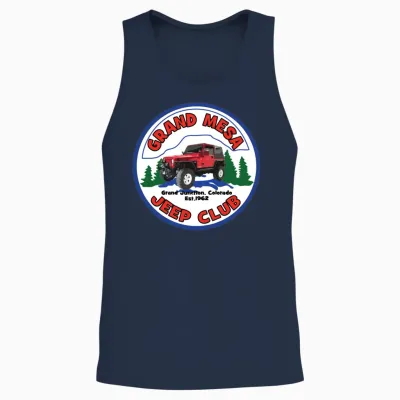 Grand Mesa Jeep Club Logo Tj Unisex Tank Top - Navy