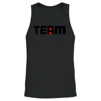 The I in Team Funny Sarcastic Office Humor Unisex Tank Top - Black – 2