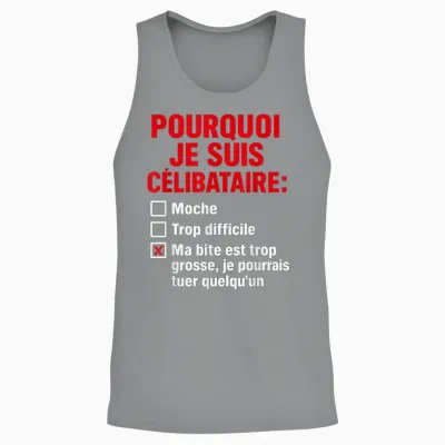 Why I'm Single, Joke Adult Unisex Tank Top - Sport Grey