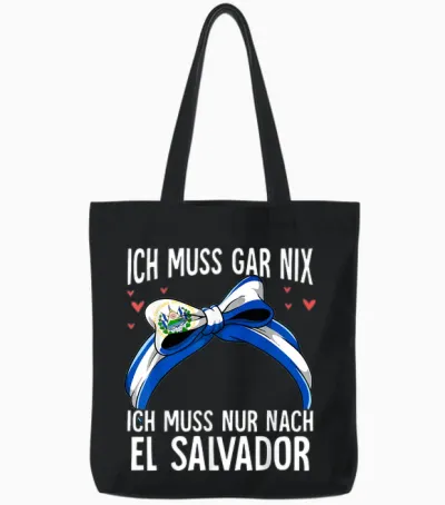 El Salvador Tote Bags - Black