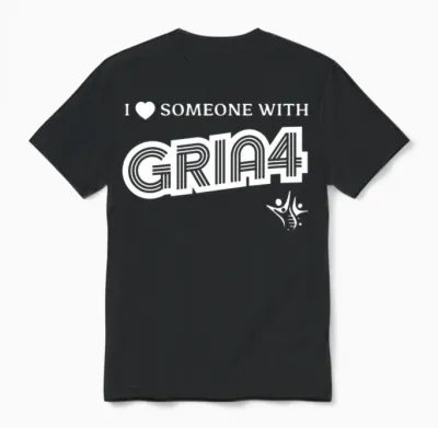 I Love Someone with Gria4 Unisex T-Shirt - Black