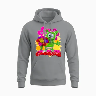 Gummibär Flowers Unisex Hoodie - Sport Grey